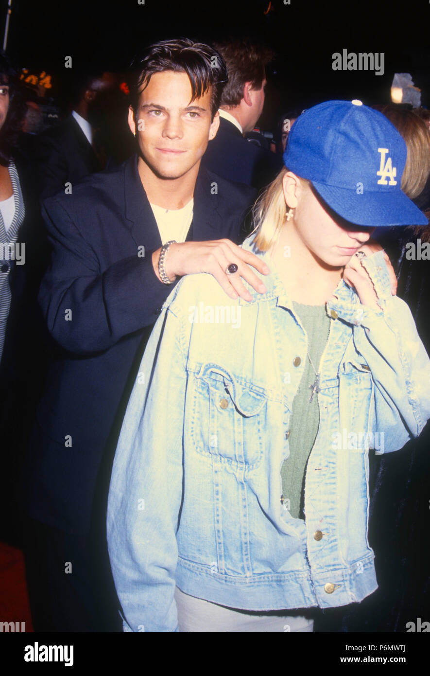 WESTWOOD, CA - DECEMBER 17: (L-R) Actor Stephen Dorff and actress Courtney Wagner attend the 'JFK' Westwood Premiere on December 17, 1991 at Mann Village Theatre in Westwood, California. Photo by Barry King/Alamy Stock Photo Stock Photo