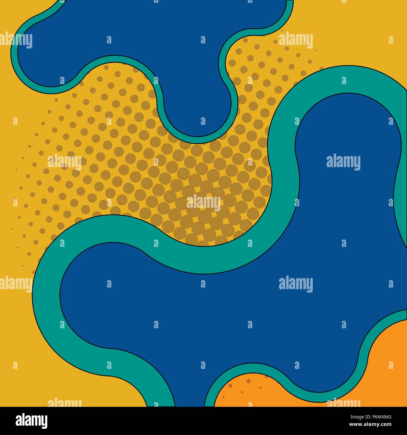 Stylish abstract backdrop design. Minimalistic graphic element with halftone effect. Stock Vector