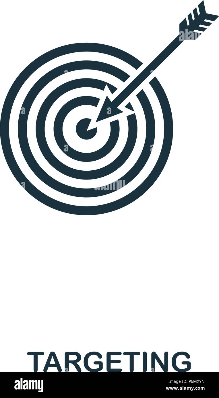 Targeting icon. Line style icon design. UI. Illustration of targeting ...