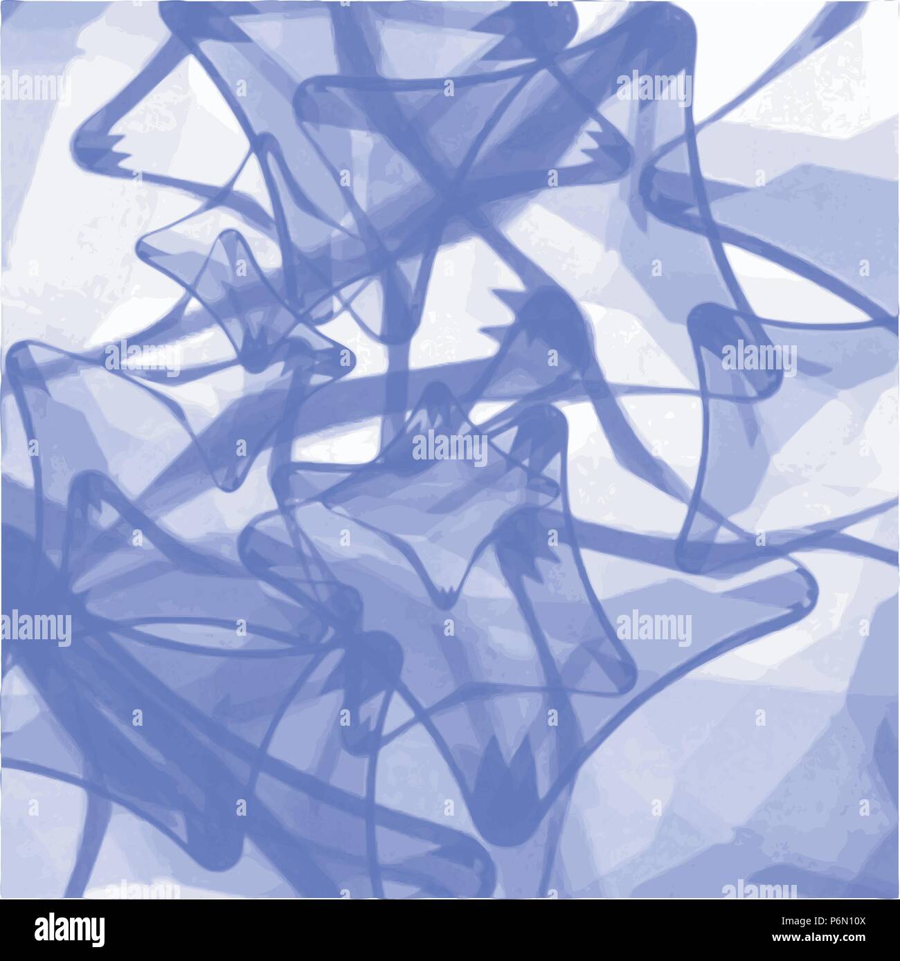 blue abstract watercolor brush stroke background pattern, vector ...