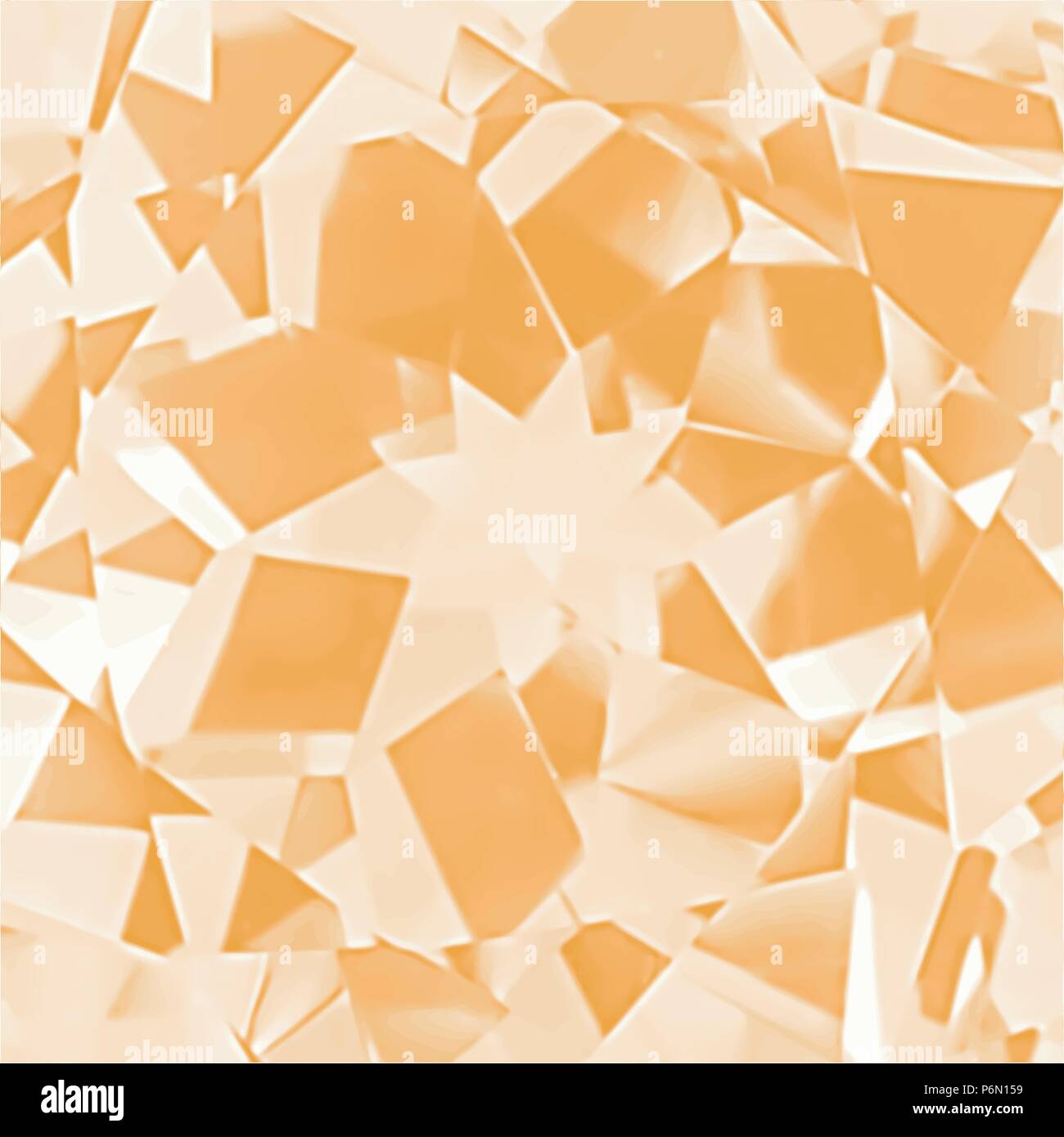 orange yellow triangle marble surface background pattern, vector illustration Stock Vector