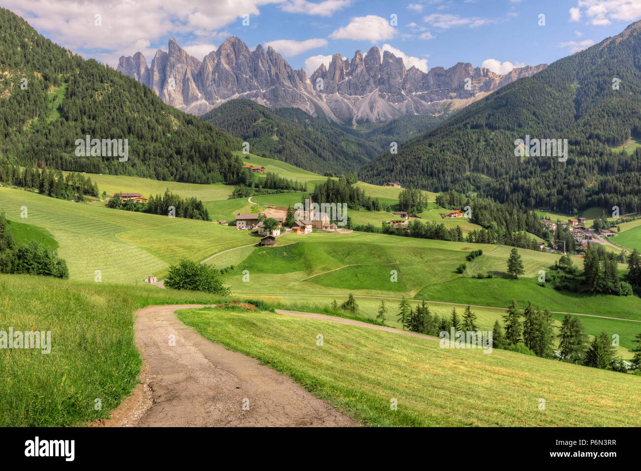 Santa Maddalena, Dolomites, Trentino, Alto Adige, Italy, Europe Stock Photo