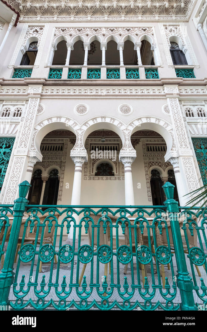 Exterior view of Palacio de Valle, Valle's Palace, in Punta Gorda, Cienfuegos, Cuba. Stock Photo