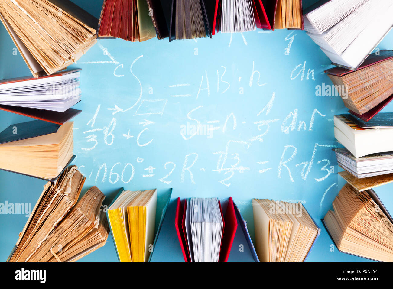 Pile of old books Stock Photo - Alamy