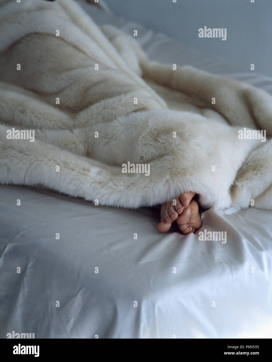 Faux throw on bed hires stock photography and images Alamy