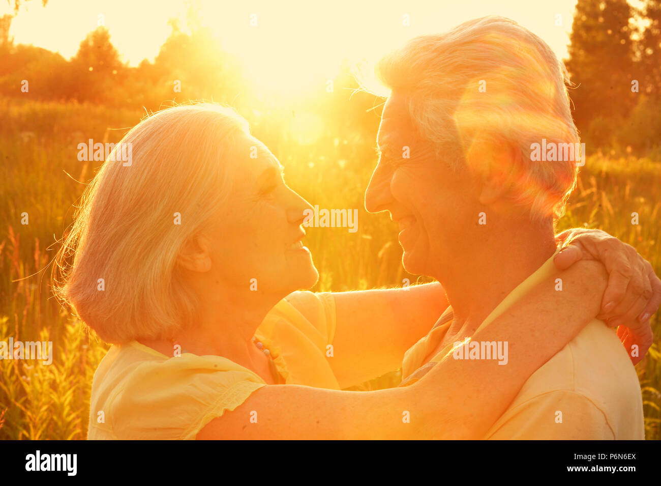 Affection age aged couple elderly hi-res stock photography and images ...
