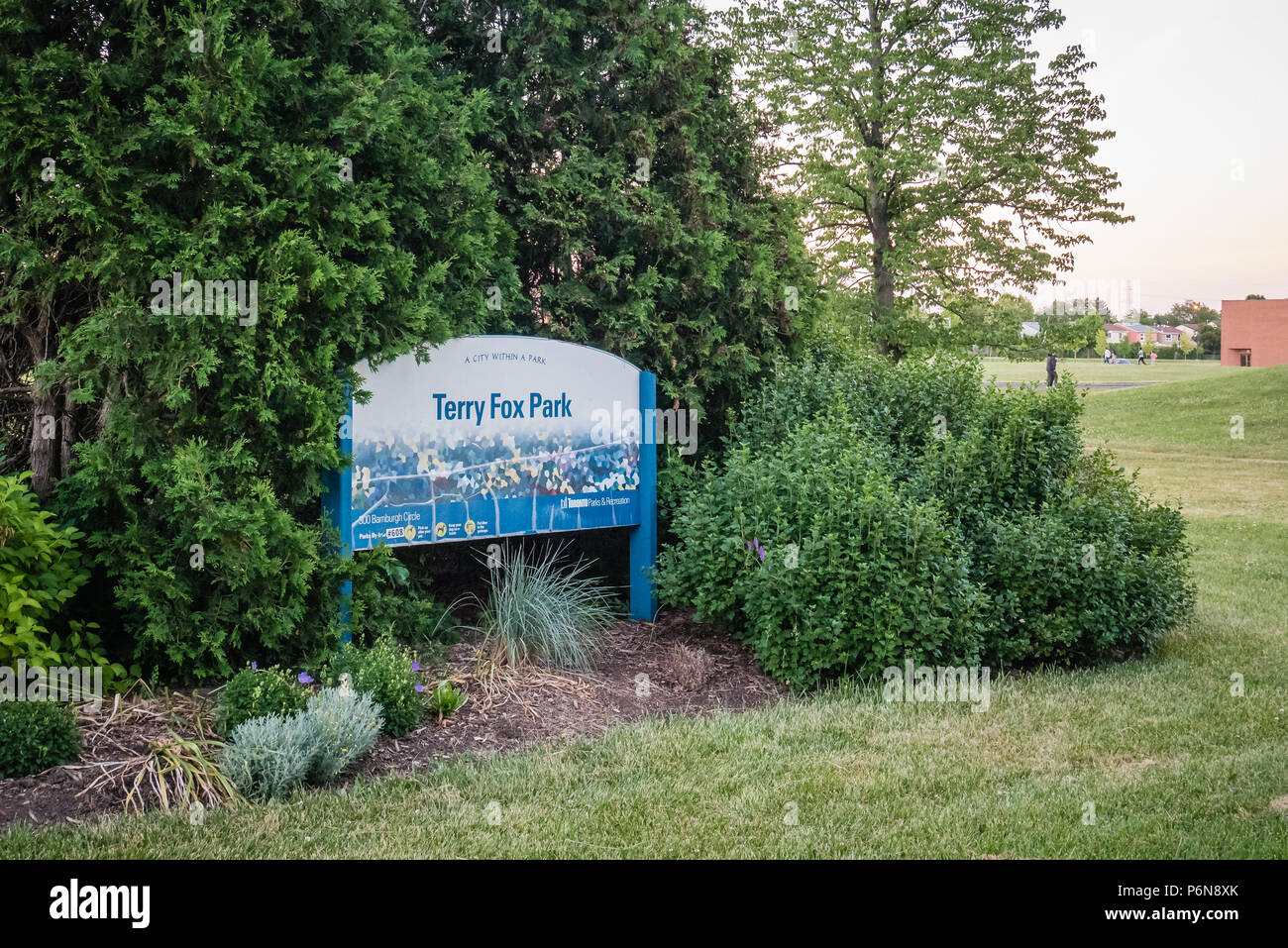 terry fox memorial park in toronto canada Stock Photo Alamy