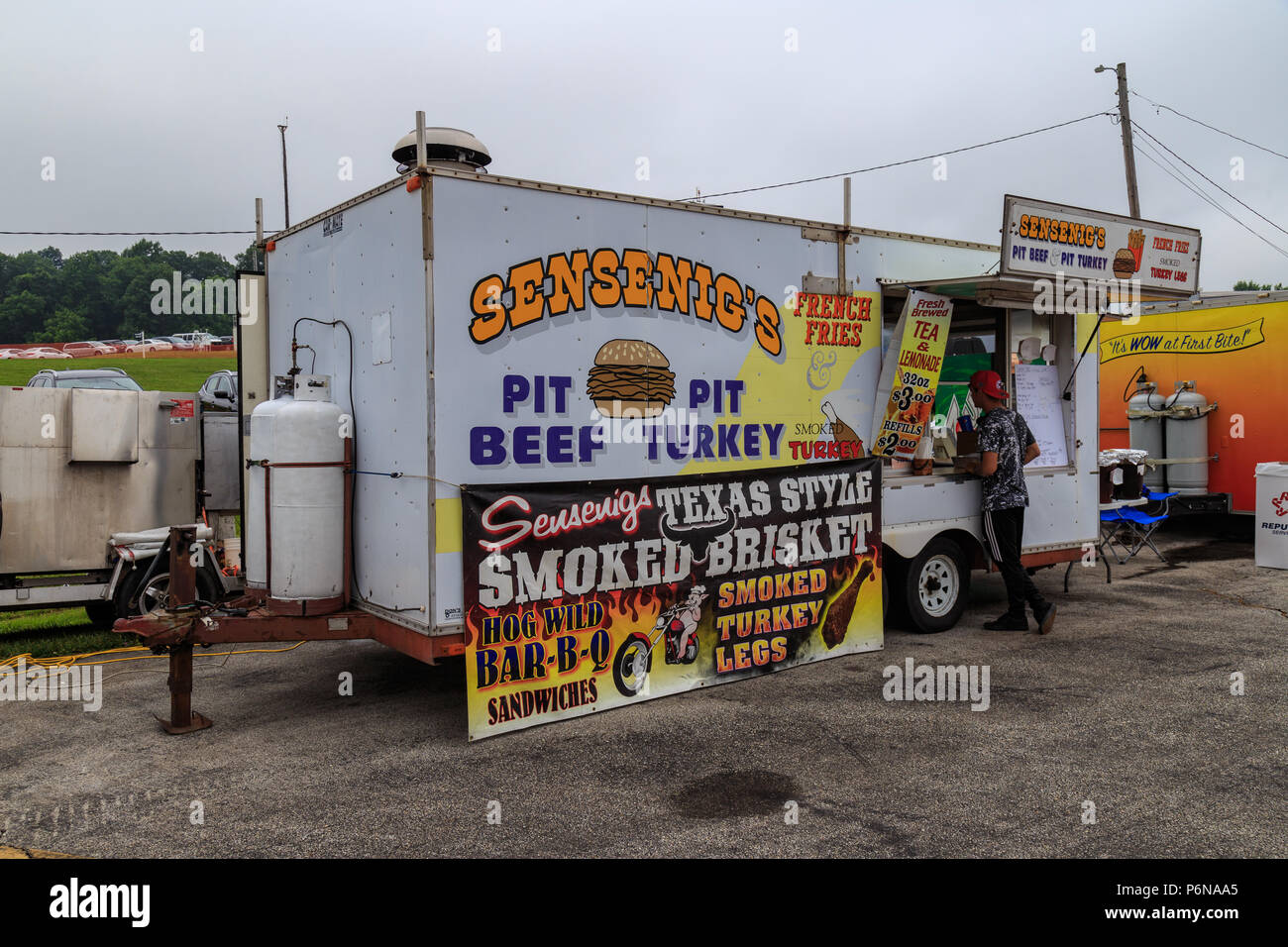 Avondale, PA, USA June 24, 2018 A Food Trailer at the annual Chester