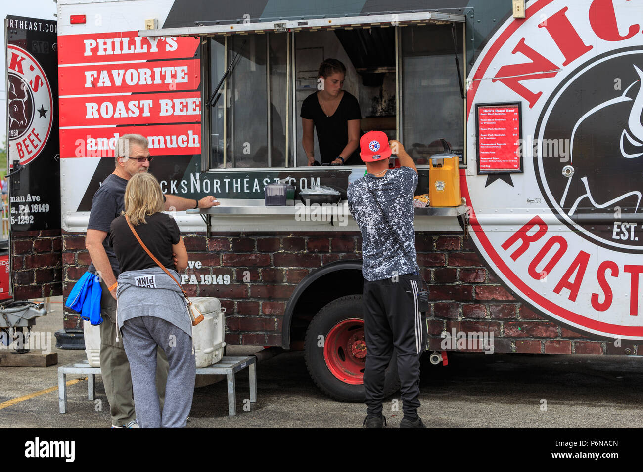 Avondale, PA, USA June 24, 2018 A Food Truck at the annual Chester