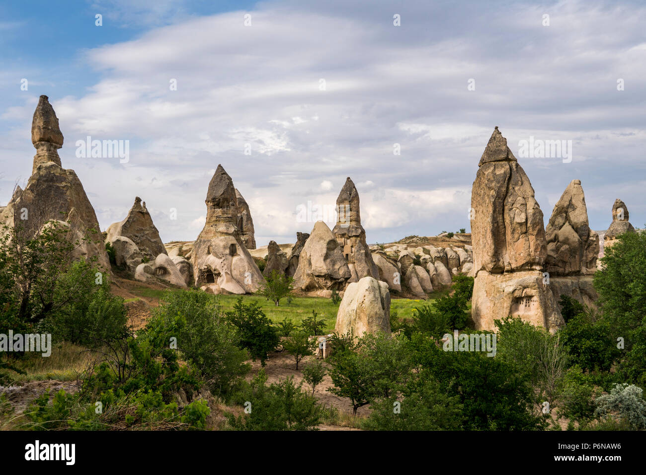 Alien Cave house of Fairy Chimneys rocks mushroom in Pasabag, Monks ...