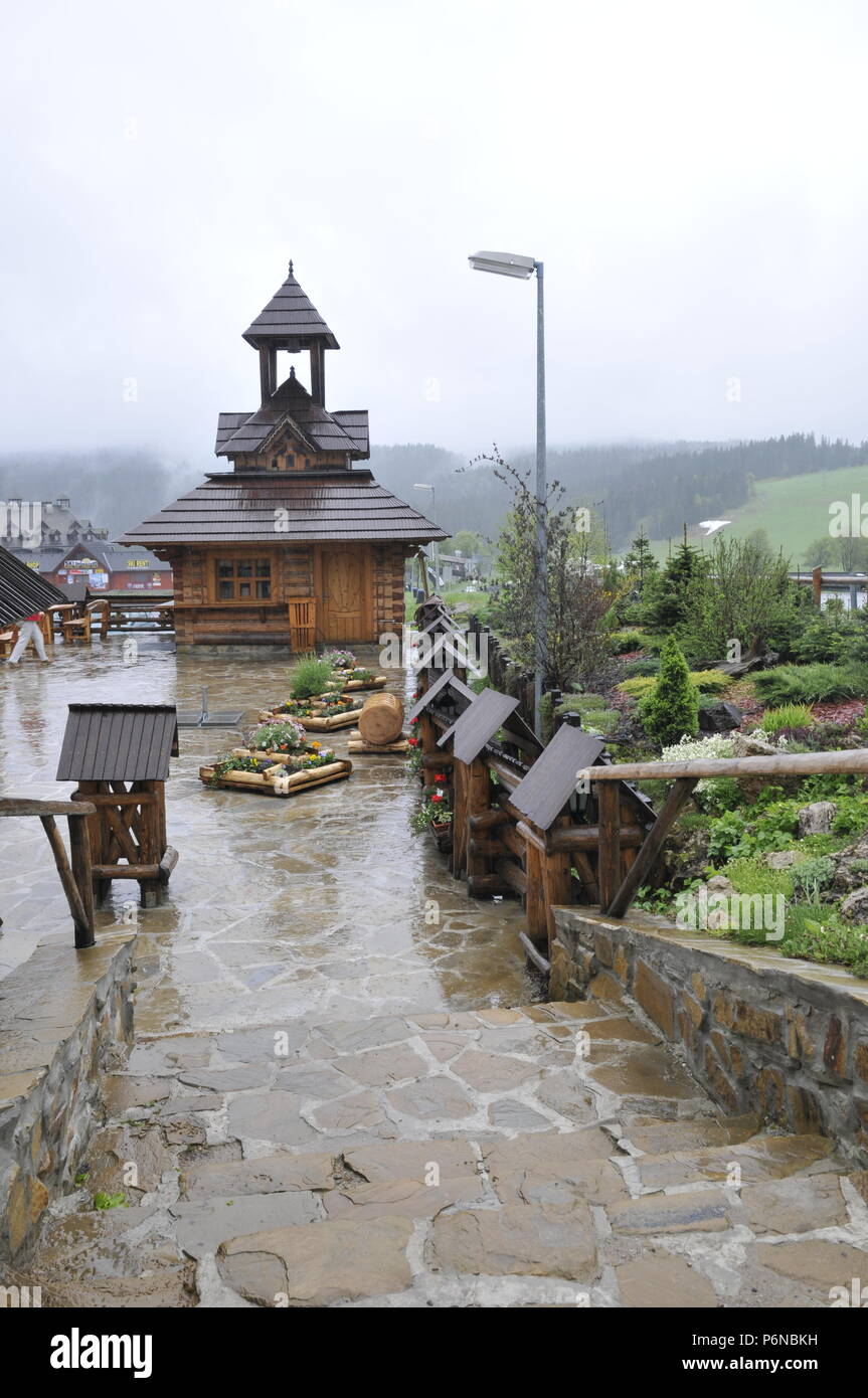 Fairytale village HABAKUKY in Donovaly,  Slovakia,  East Europe Stock Photo