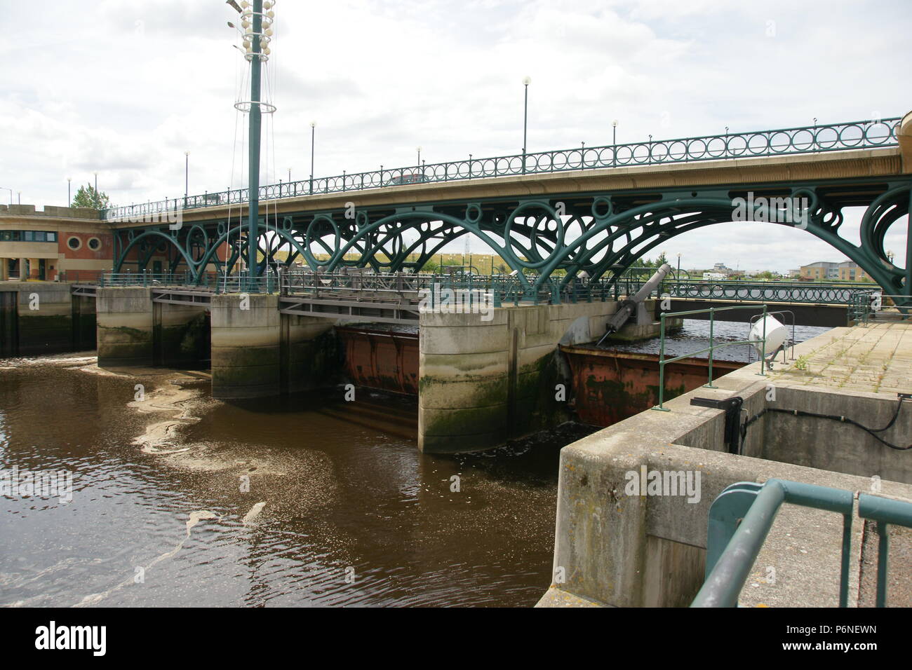Tees Barrage International White Water Course Stock Photo