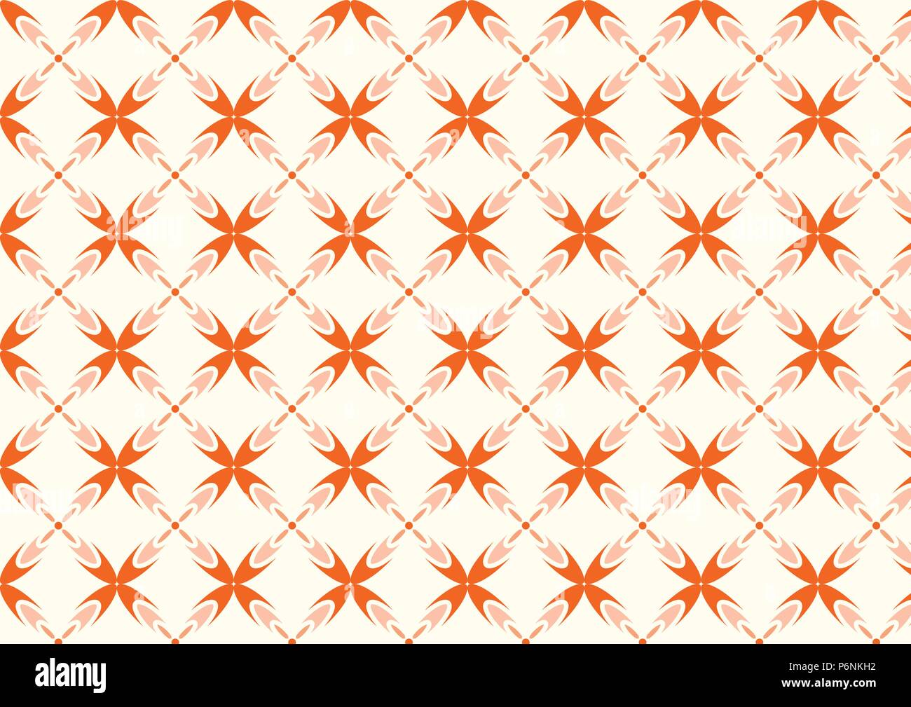 Orange cute and sweet flower pattern in modern shape on pastel ...