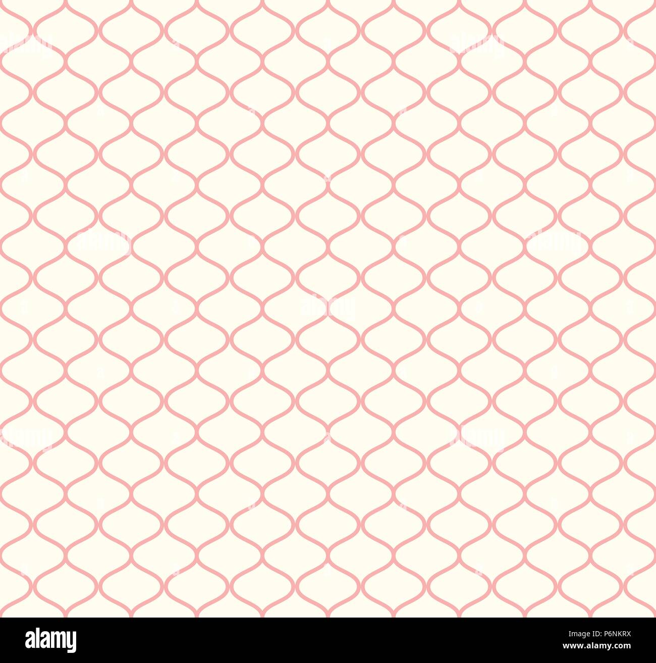 Pink Sweet mesh seamless pattern on pastel background. Vintage net ...