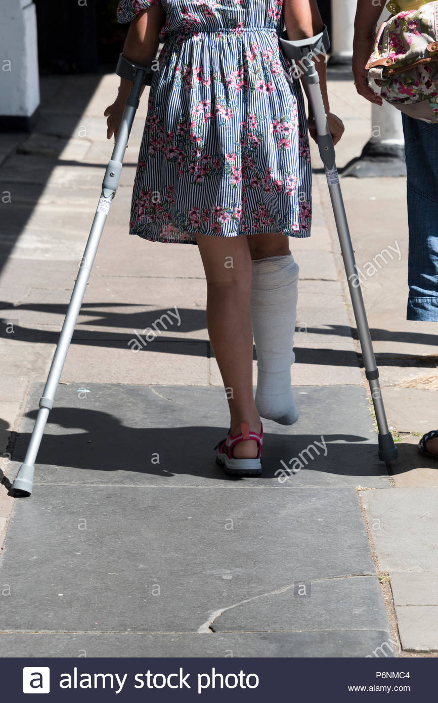 One Leg One Crutch High Resolution Stock Photography and Images Alamy