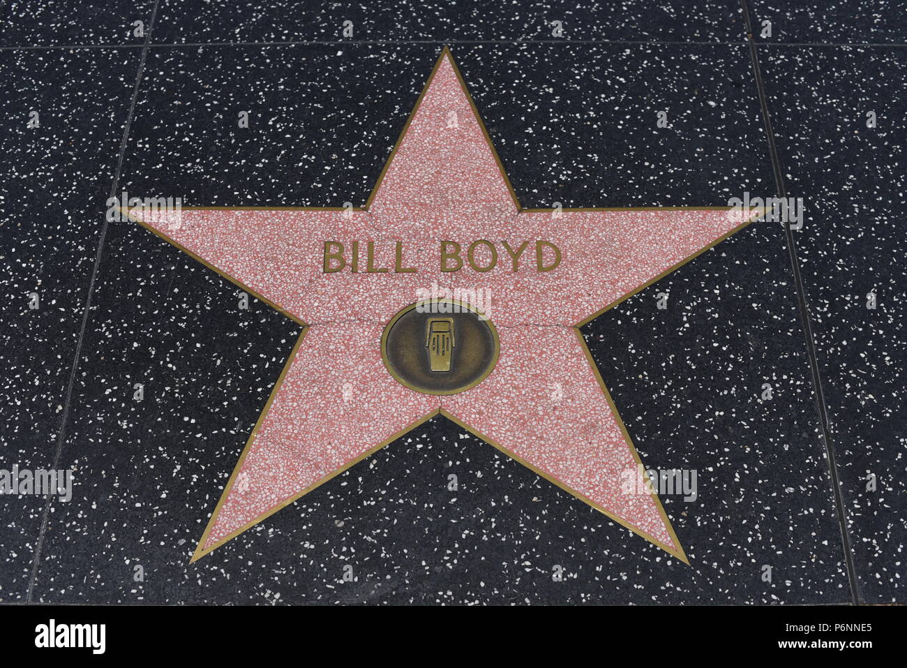 HOLLYWOOD, CA - June 29: Bill Boyd star on the Hollywood Walk of Fame in Hollywood, California on June 29, 2018. Stock Photo