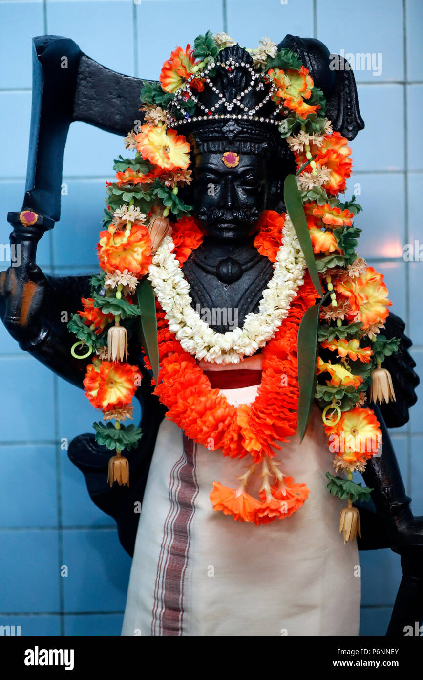 Mariamman Hindu Temple.  Goddess Periyachi Amman.  Ho Chi Minh City. Vietnam. Stock Photo