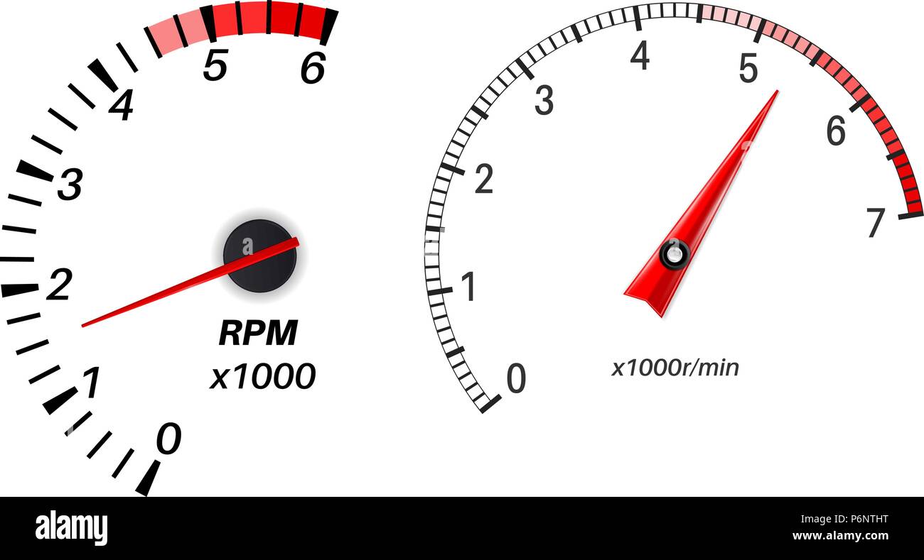 Tachometer Cut Out Stock Images & Pictures - Alamy