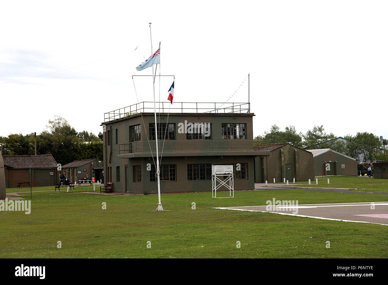 WW2 airfield Control tower, RAF Elvington Stock Photo