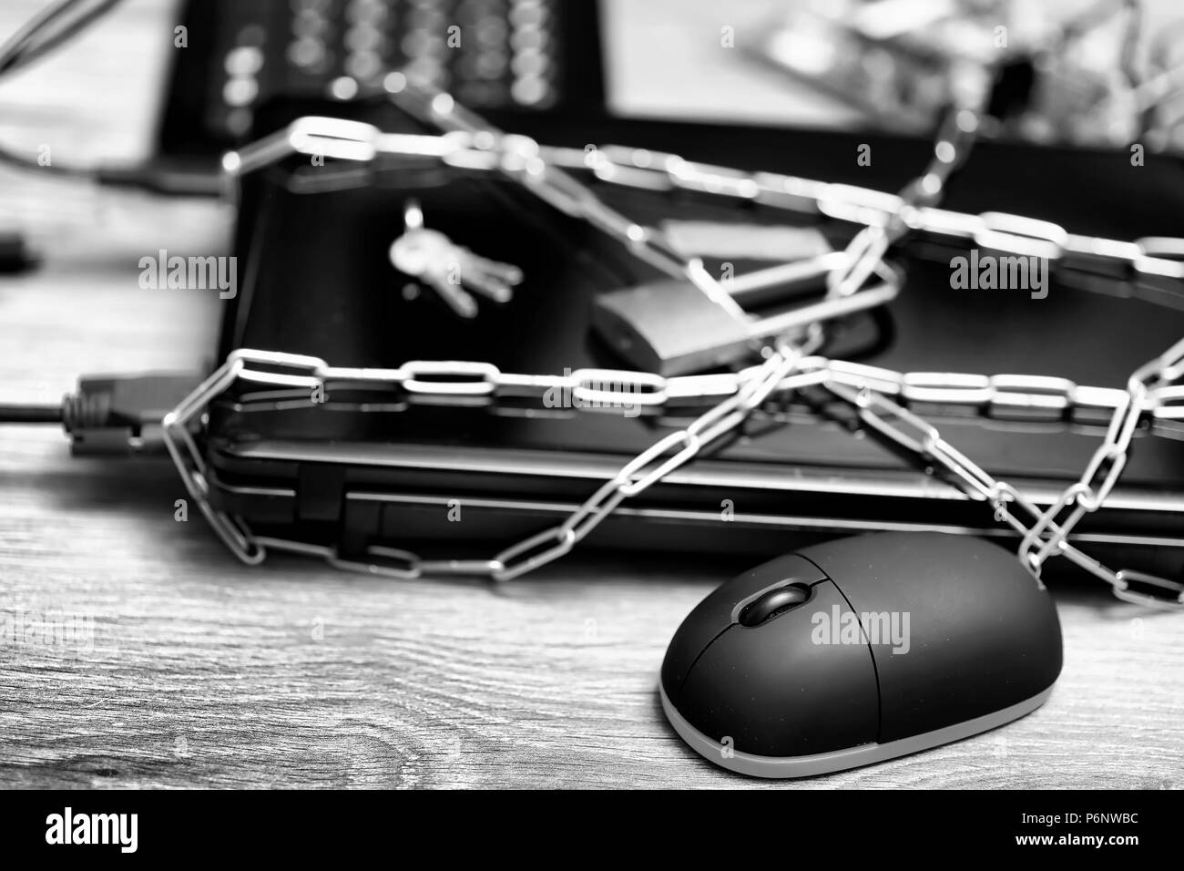 World Day without internet items of computer equipment Stock Photo - Alamy