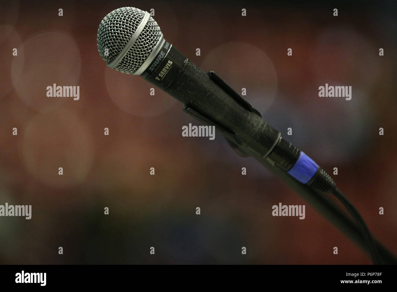 Microphone.  Switzerland. Stock Photo