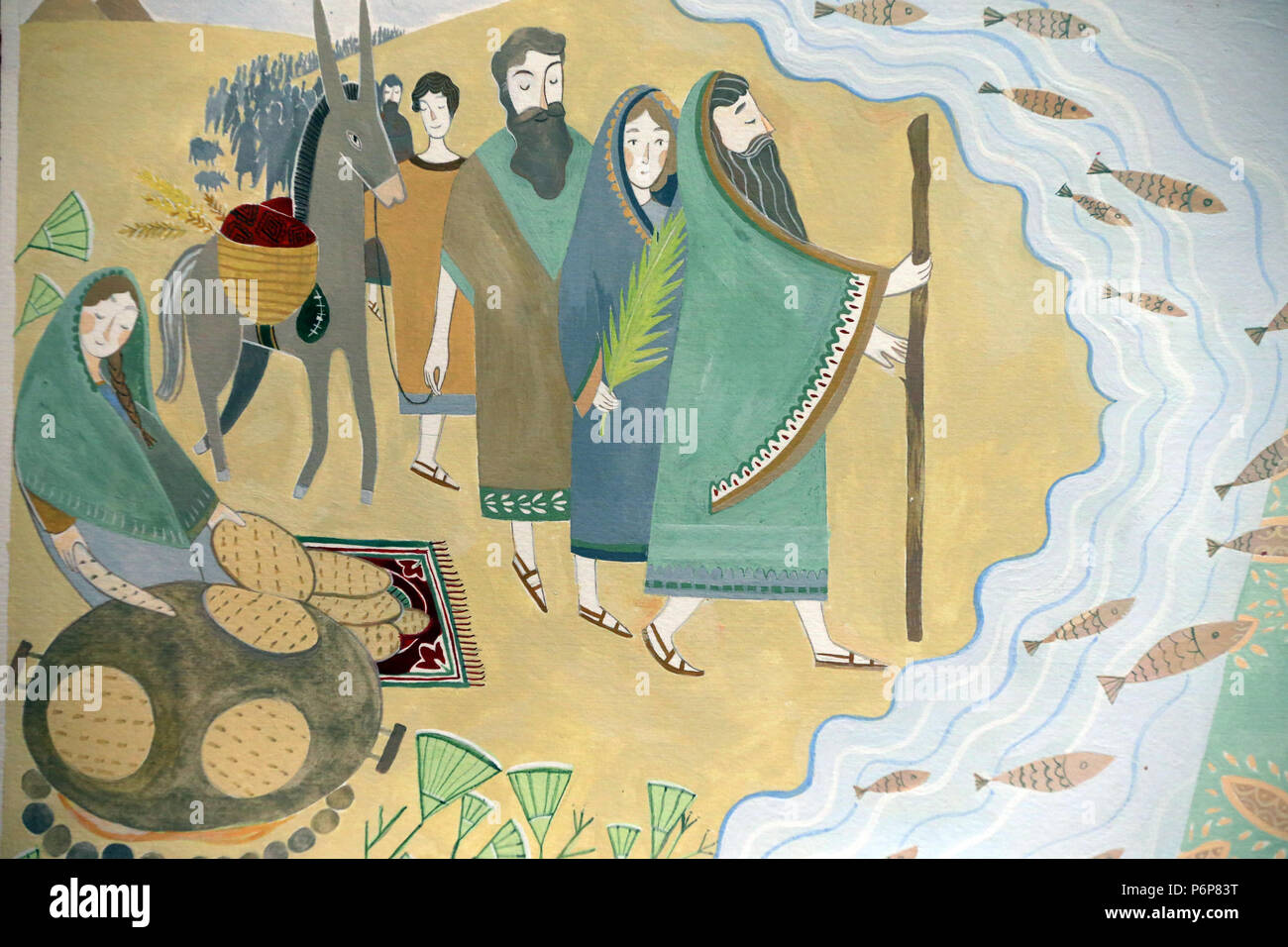 Jewish Museum of Switzerland. Basel.  The Exodus from Egypt. Passover. Stock Photo