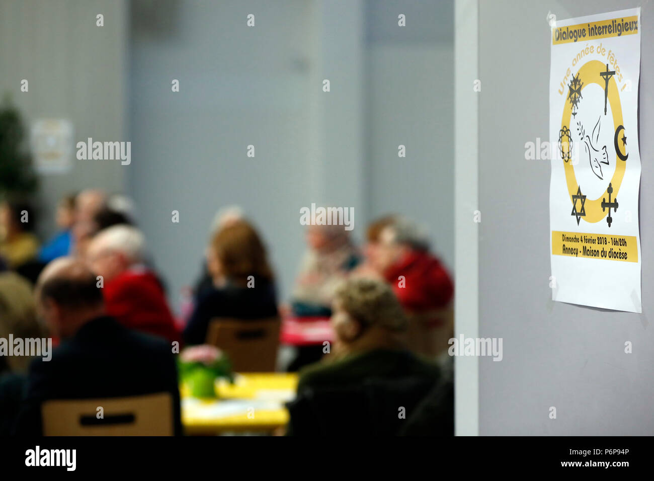 Interfaith dialogue.  Annecy. France. Stock Photo