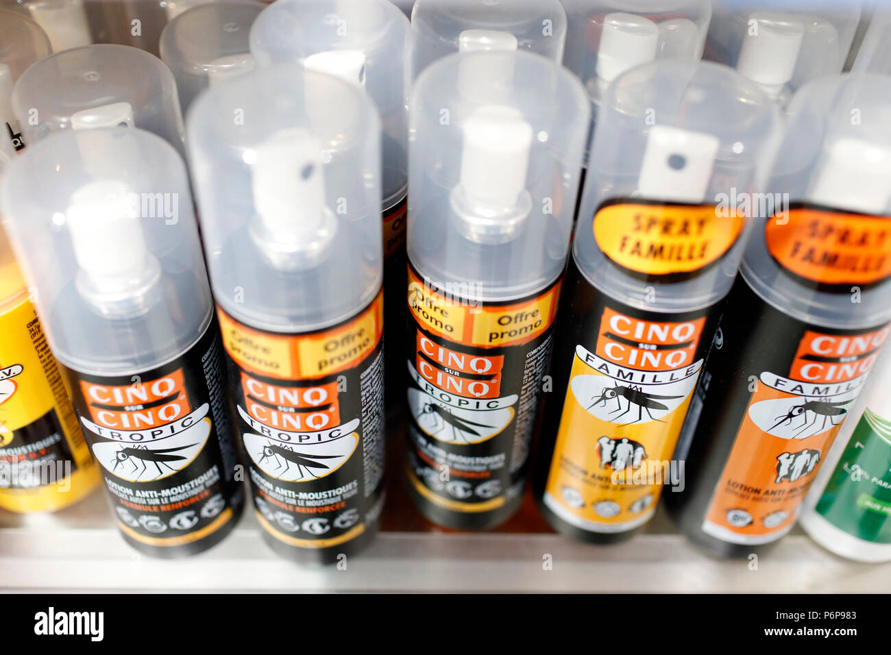 Pharmacy. Insect repellent. France Stock Photo Alamy