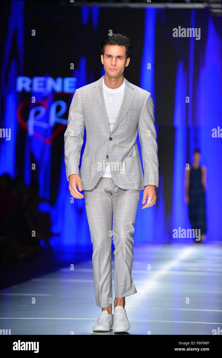 Miami Fashion Week 2018 Rene Ruiz Runway Featuring Model Where