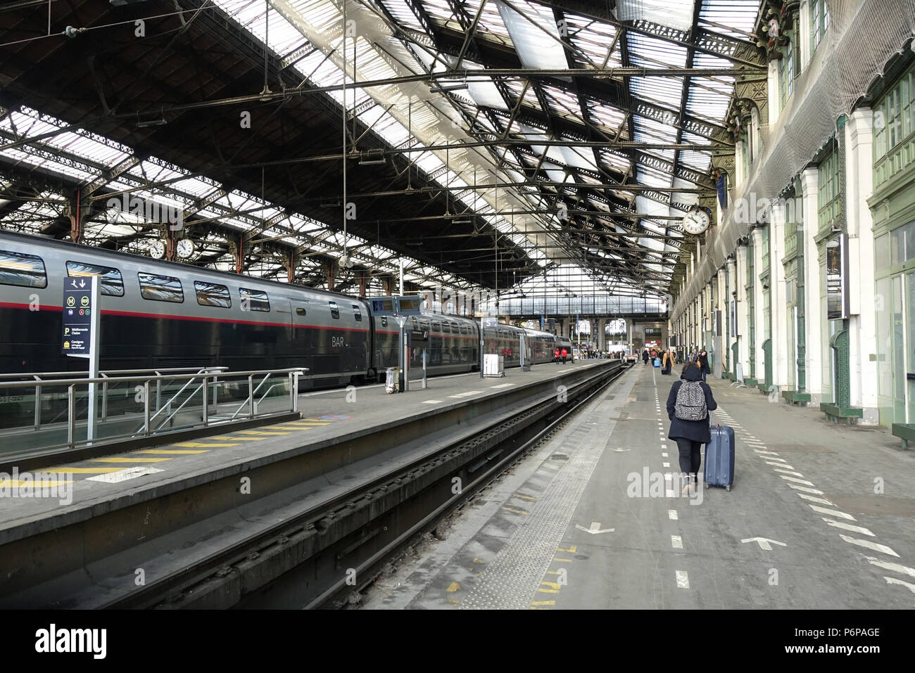 The Tgv High Speed Train Operated By The Sncf Gare De Lyon Paris France Stock Photo Alamy