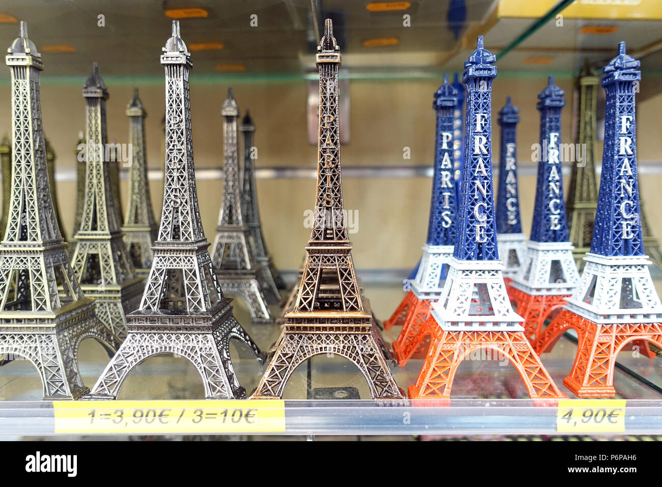 Souvenir shop in Paris.  Eiffel tower.  Paris. France. Stock Photo