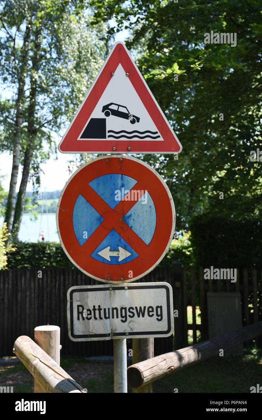 Verkehrszeichen, Schild, Tafel, Hinweis, Verkehr Stock Photo