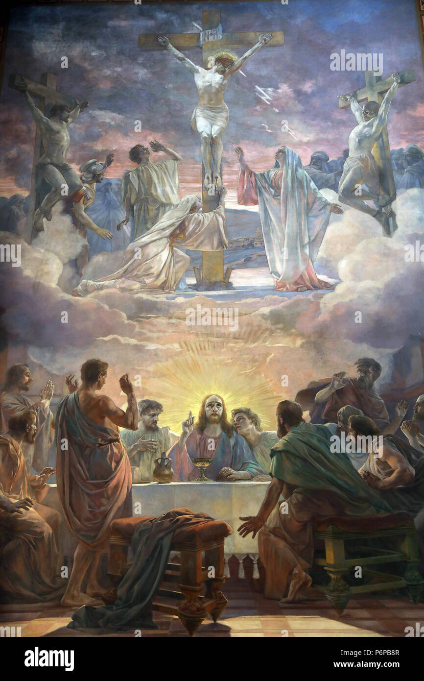 Painting depicting resurrection jesus christ hi-res stock ...