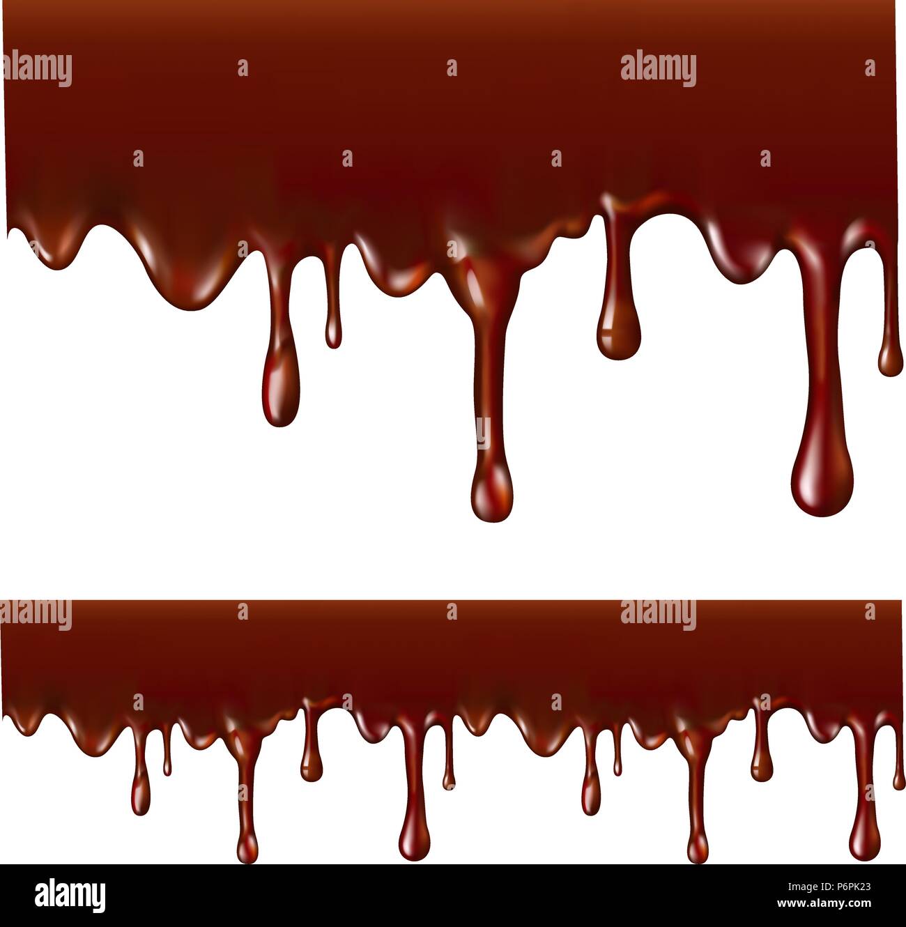 Melted chocolate.Seamless. Mesh. Clipping Mask. Stock Vector