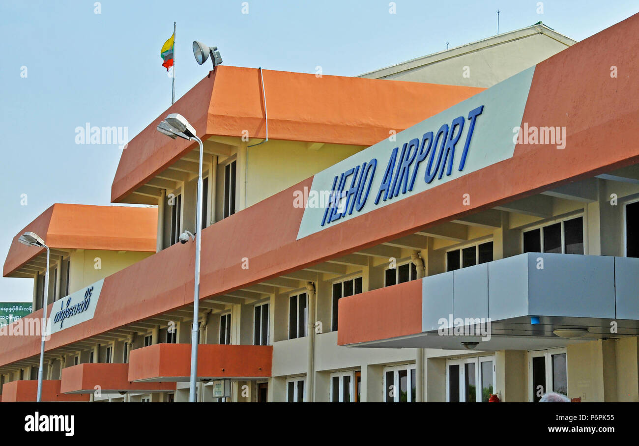 Heho airport ( serving Inle Lake ), Taunggyic, Shan State, Myanmar Stock Photo