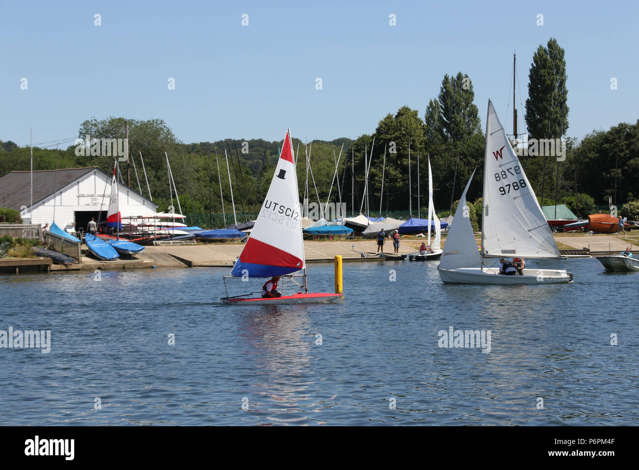 Upper Thames Sailing Club, Riverside, Bourne End Stock Photo Alamy
