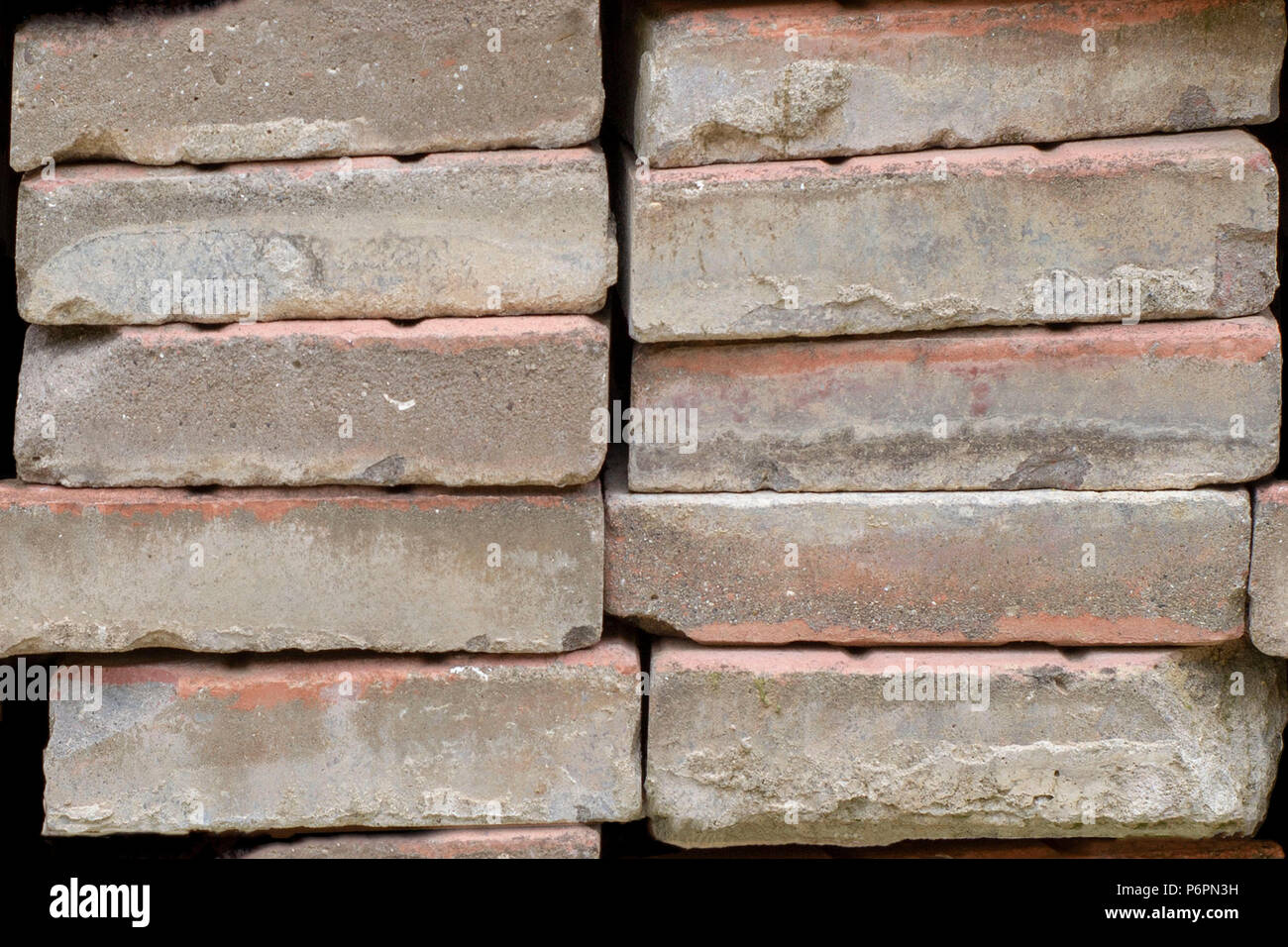 Abstract seamless pattern for designers with old bowlder ciment blocks in piles Stock Photo