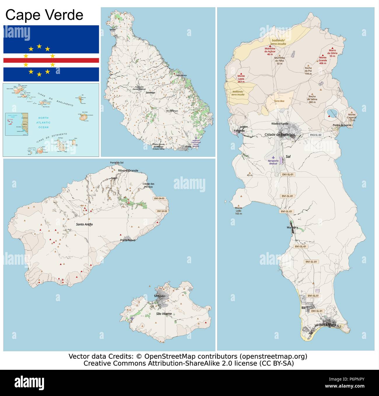Cape Verde Peninsula Map Cape Verde,Cabo Verde,Cabo Verde Peninsula,Portuguese,West Africa Stock  Vector Image & Art - Alamy