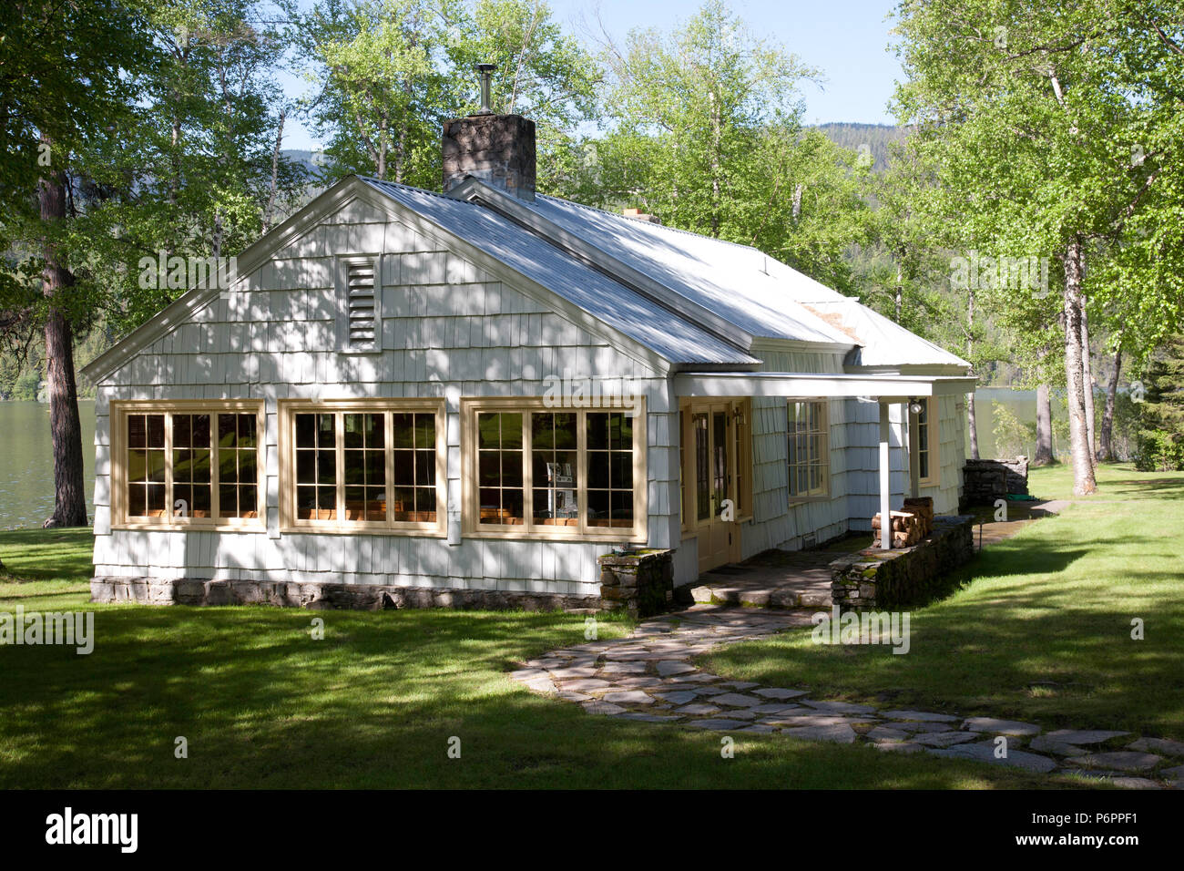 Montana Lake House Stock Photos Montana Lake House Stock Images