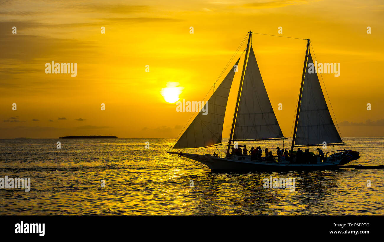 Key West Florida sunset Stock Photo Alamy