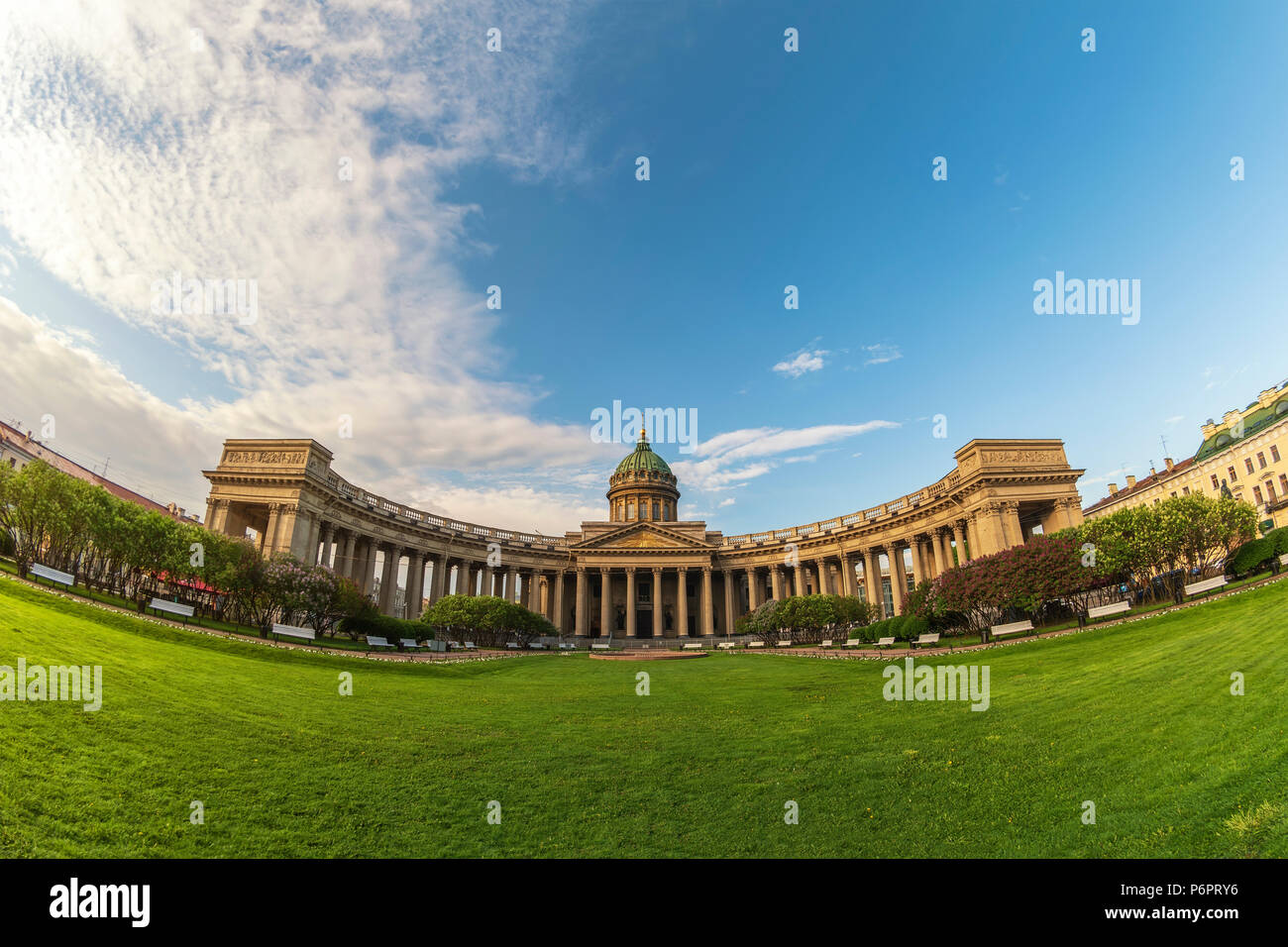 Saint Petersburg city skyline at Kazan Cathedral, Saint Petersburg, Russia Stock Photo