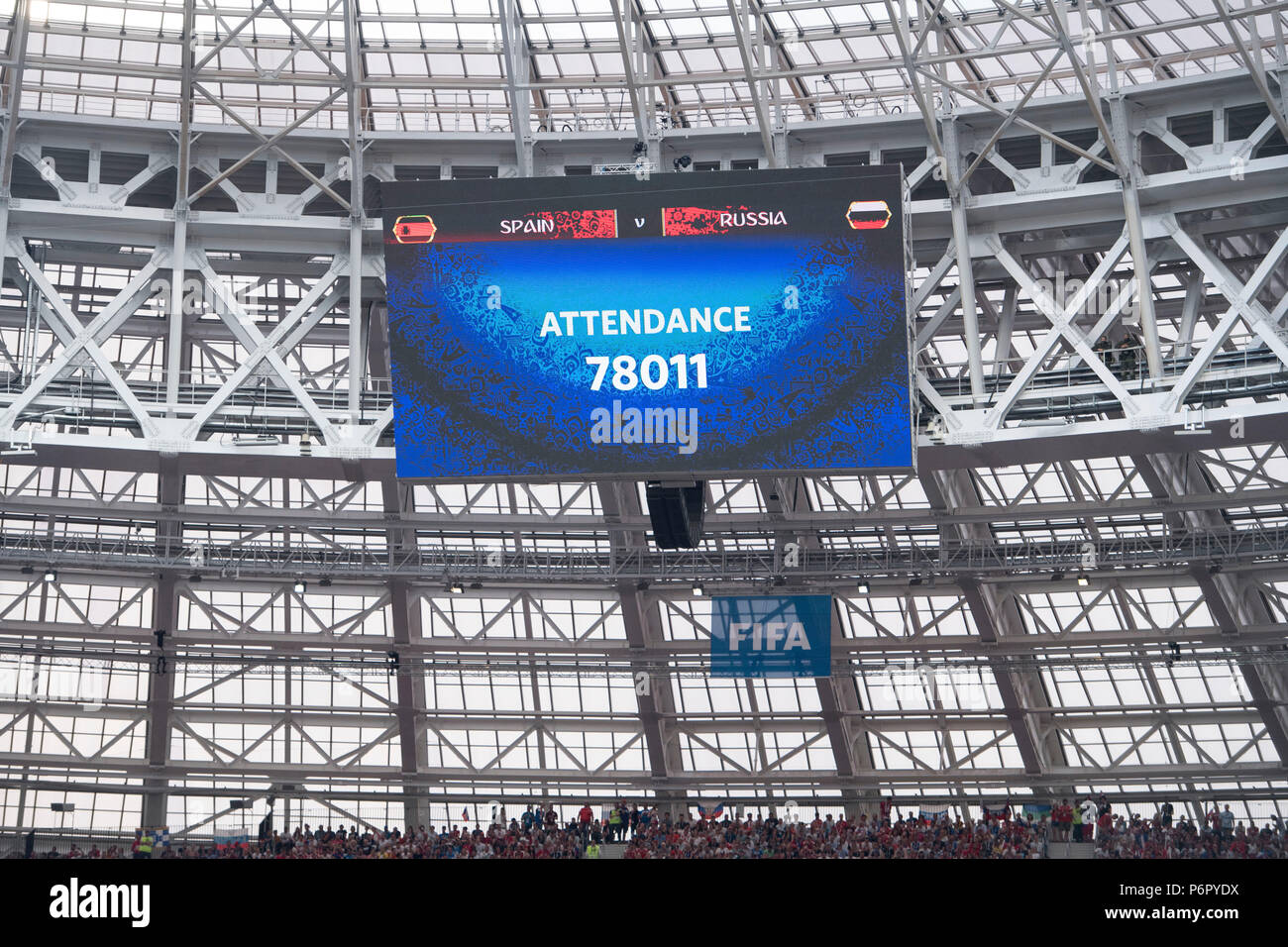 Moscow Russland 01st July 2018 Number Of Spectators On - 