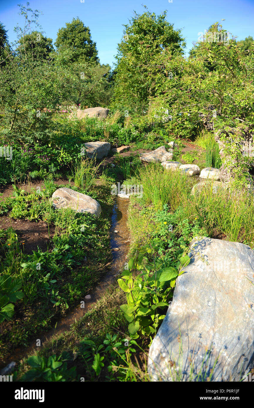 London Uk 2nd July 2018 The Countryfile 30th Anniversary Garden