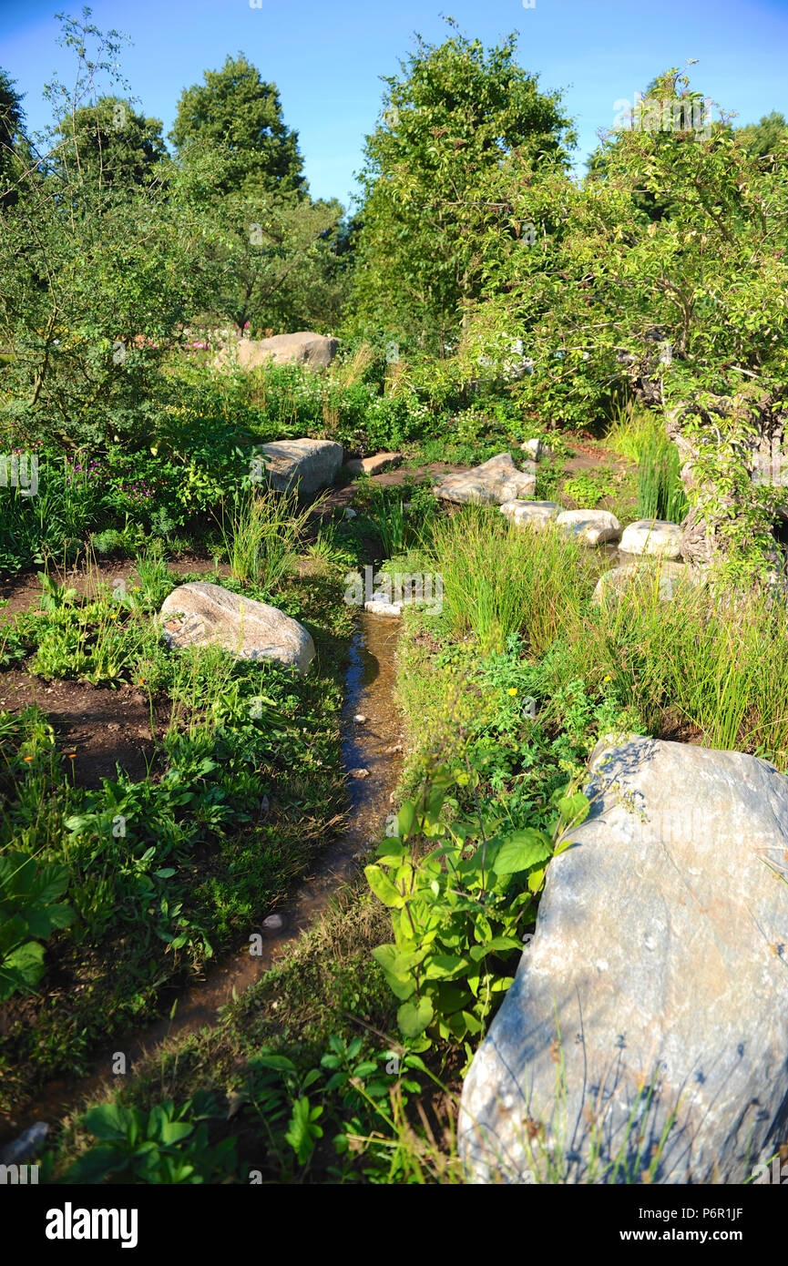 London Uk 2nd July 2018 The Countryfile 30th Anniversary Garden