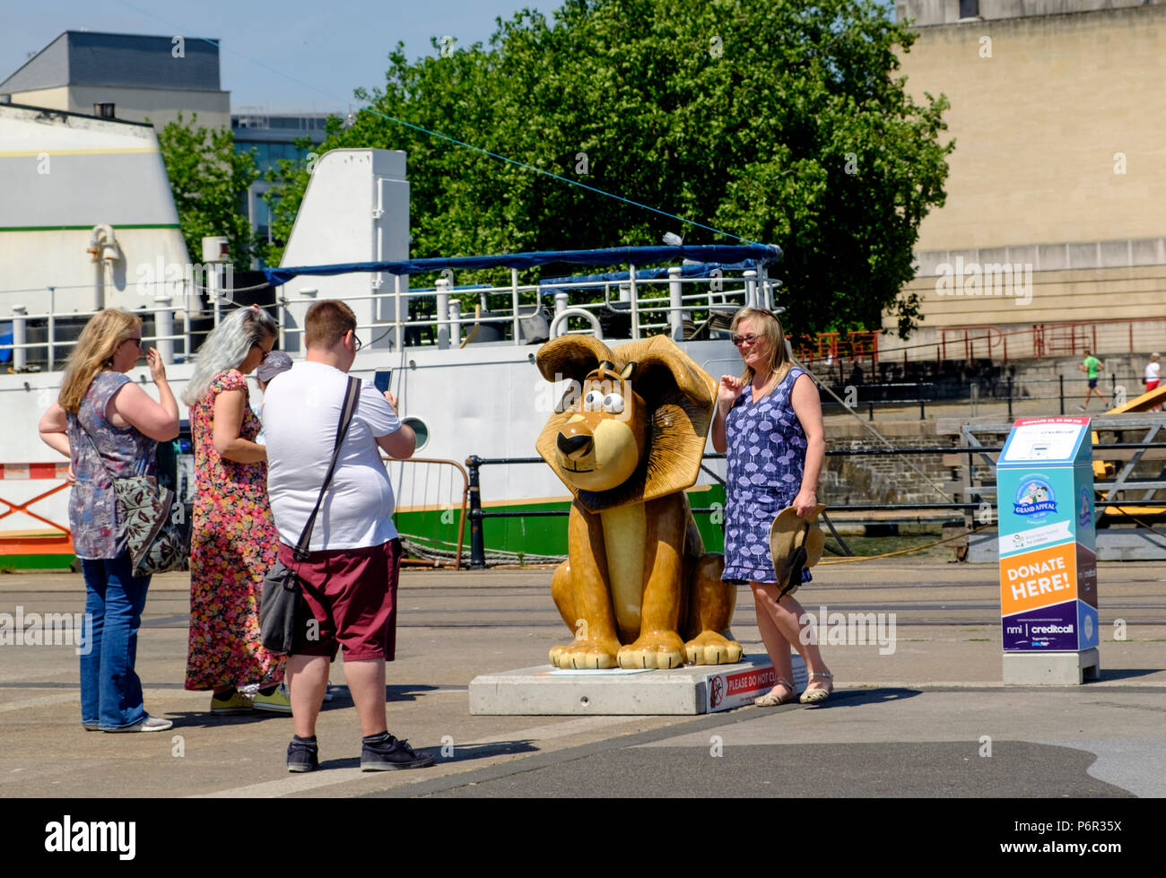 2nd July 2018 Gromit unleashed 2 is an art trail in Bristol celebrating the characters from