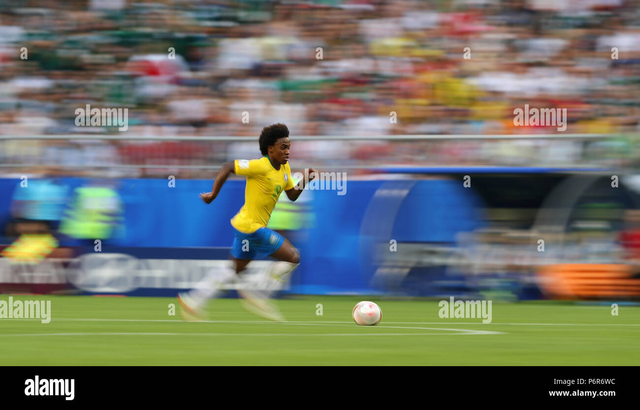 SAMARA, SA - 02.07.2018: BRAZIL VS. MEXICO - Willian do Brasil during ...