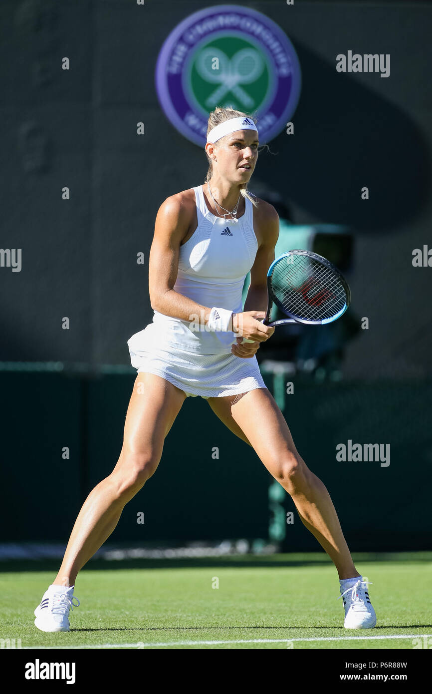 London, UK. 2nd July, 2018. Arantxa Rus (NED) Tennis : Arantxa Rus of