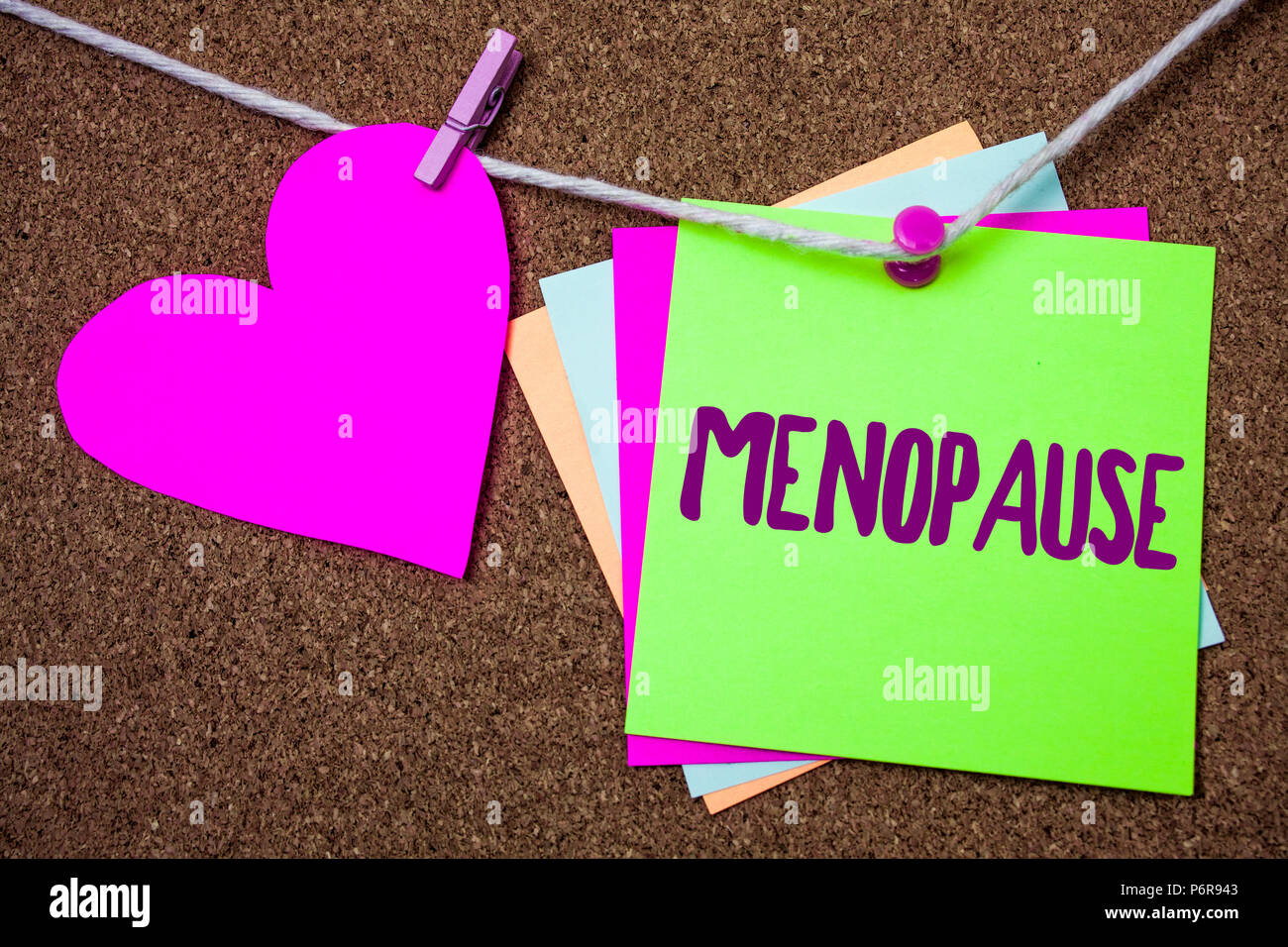 Word writing text Menopause. Business concept for Cessation of ...