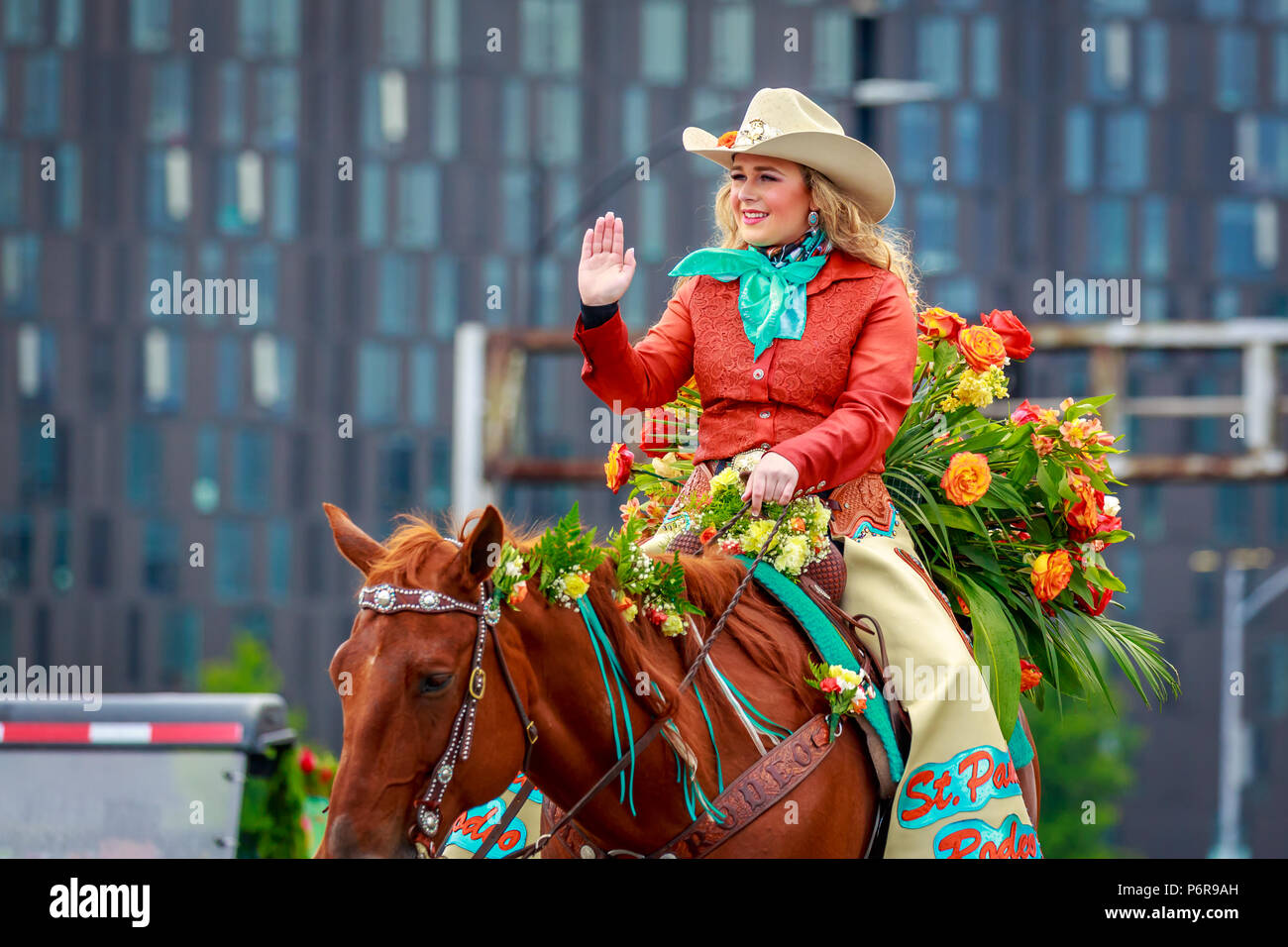 Portland, Oregon, USA - June 9, 2018: St. Paul Rodeo Court in the Grand ...