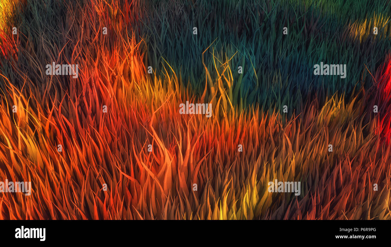 3d rendering. Abstract topography and colors Stock Photo